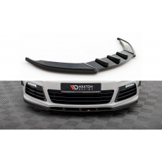 Maxton Design spoiler pod přední nárazník pro Volkswagen Scirocco R Mk3, černý lesklý plast ABS
