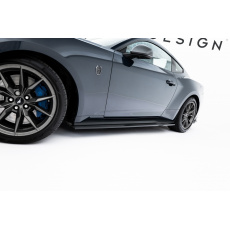 Maxton Design difuzory pod boční prahy pro Ford Mustang Mk7 GT, černý lesklý plast ABS