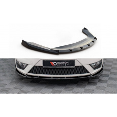 Maxton Design spoiler pod přední nárazník ver.2 pro Seat Ibiza FR Mk4 Facelift SC, černý lesklý plast ABS