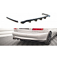 Maxton Design středový spoiler pod zadní nárazník s žebrováním pro Volvo C70 Mk1, plast ABS bez povrchové úpravy