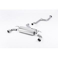 Milltek Sport výfukový systém cat-back bez rezonátoru (hlasitější) pro Ford Focus Mk2 ST 225 2005-2010, 100mm GT-100 leštěné koncovky