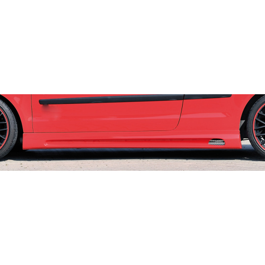 Rieger boční práh mont. strana levá pro Volkswagen Polo 5 9N 3-dvéř., 5-dvéř. po faceliftu, r.v. 00/06-, 10/01-03, plast ABS bez povrchové úpravy, s prolisem a výřezem