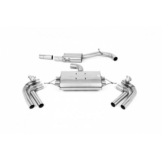 Milltek Sport výfukový systém OPF/GPF Back s rezonátorem pro Seat Cupra Formentor 2.0TFSI 4Drive 310PS 2021-2024, GT-100 černé koncovky