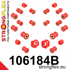 106184B: Strongflex Kompletní sada silentbloků pro zavěšení 106184B: Strongflex Kompletní sada silentbloků pro zavěšení