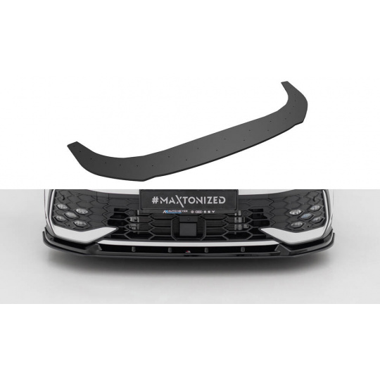 Maxton Design "Street Pro" spoiler pod přední nárazník ver.2 pro Volkswagen Golf GTE Mk8 Facelift, plast ABS bez povrchové úpravy
