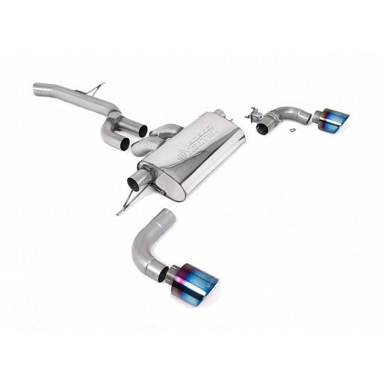 Milltek Sport výfukový systém OPF/GPF Back pro Toyota Supra A90 2.0 Turbo B48 (UK/Euro Spec Vehicles) 2021-2024, typ koncovek: GT-115 titanové modré