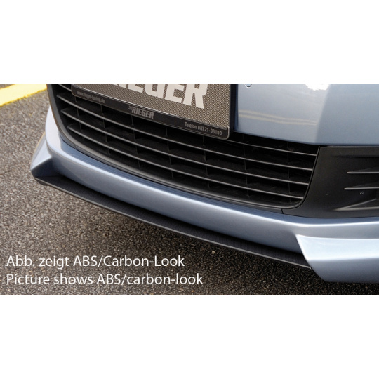 Rieger lipa pod přední nárazník Rieger pro Volkswagen Golf 6 3-dvéř., 5-dvéř., kabriolet, plast ABS bez povrchové úpravy