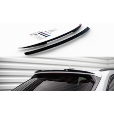 Maxton Design prodloužení spoileru pro Audi A6 C8, černý lesklý plast ABS, S-Line