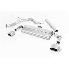 Milltek Sport výfukový systém cat-back bez rezonátoru (hlasitější) pro Seat Leon Cupra 290 3/5-dvéř. Hatch (s GPF/OPF) 2019-2020, dvojité leštěné koncovky