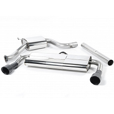 Milltek Sport homologovaný výfuk cat-back E-Mark System pro Volkswagen Golf MK7 GTi (vč. GTi Performance Pack, Clubsport/Clubsport S) 2013-2016, typ koncovek: GT-100 černé