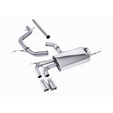 Milltek Sport výfukový systém cat-back bez rezonátoru (hlasitější) pro Volkswagen Golf Mk5 2.0 TDI 140PS 2004-2009, Edition 30-style, typ koncovek: GT-80 leštěná