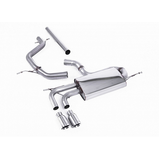 Milltek Sport výfukový systém cat-back bez rezonátoru (hlasitější) pro Volkswagen Golf Mk5 2.0 TDI 140PS 2004-2009, Edition 30-style, typ koncovek: GT-80 leštěná Milltek Sport výfukový systém cat-back bez rezonátoru (hlasitější) pro Volkswagen Golf Mk5 2.0 TDI 140PS 2004-2009, Edition 30-style, typ koncovek: GT-80 leštěná