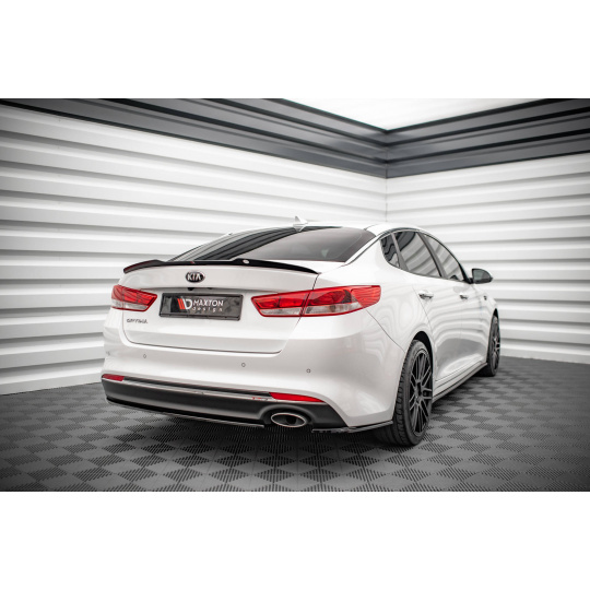 Maxton Design boční difuzory pod zadní nárazník pro Kia Optima MK4, černý lesklý plast ABS