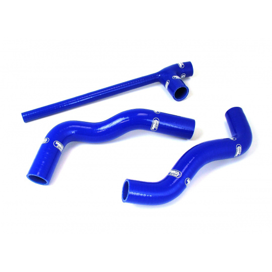 Samco Sport 3-dílná sada silikonových hadic pro vedení chladicí kapaliny pro Fiat Uno Turbo Mk2 1991 - 1994 1372cc, barva: modrá