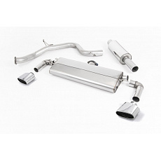 Milltek Sport homologovaný výfuk cat-back s rezonátorem pro Seat Leon Cupra 290 3/5-dvéř. Hatch (s GPF/OPF) 2019-2020, dvojité leštěné oválné koncovky