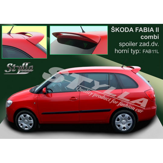 Stylla spoiler zadních dveří Škoda Fabia II Combi (2007 - 2015) - horní