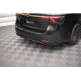 Maxton Design středový spoiler pod zadní nárazník s žebrováním pro Toyota Avensis MK3/Facelift, černý lesklý plast ABS