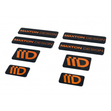 Maxton Design sada 3D samolepek 8 ks, barva: černá / oranžová