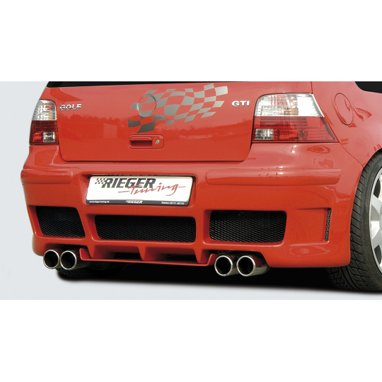 Rieger zadní nárazník pro Volkswagen Golf 4 1J, plast ABS bez povrchové úpravy