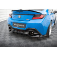 Maxton Design středový spoiler pod zadní nárazník s žebrováním v.1 pro Toyota GR86 Mk1, černý lesklý plast ABS
