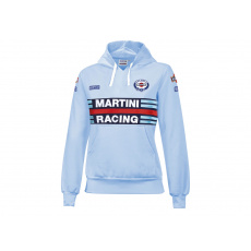 Sparco dámská mikina Martini Racing, barva: světle modrá, velikost: M Sparco dámská mikina Martini Racing, barva: světle modrá, velikost: M