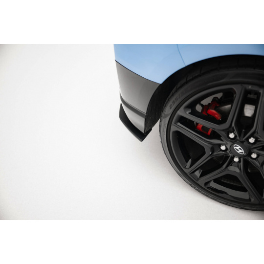Maxton Design "Street Pro" boční difuzory pod zadní nárazník pro Hyundai Veloster N Mk2, plast ABS bez povrchové úpravy