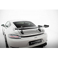 Maxton Design zadní křídlo s horním uchycením (swan-neck) pro Porsche Cayman T 982c, pravý karbon