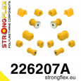 226207A: Strongflex Sada silentbloků předního zavěšení a zadního nosníku varianta SPORT
