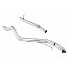 Milltek Sport výfukový systém DPF-Back bez rezonátoru pro Volkswagen Transporter \ Caravelle T6.1 SWB 199PS 2.0TDI 2wd/4MOTION 2019-2024, skrytá koncovka