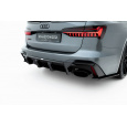 Maxton Design difuzor zadního nárazníku pro Audi RS7 C8, materiál pravý karbon, verze bez tažného zařízení
