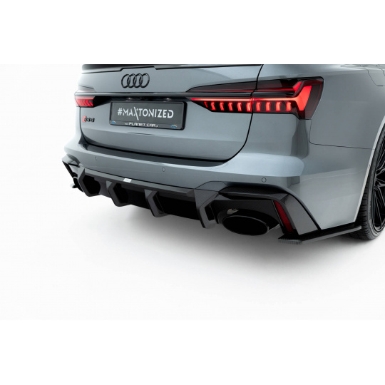 Maxton Design difuzor zadního nárazníku pro Audi RS7 C8, materiál pravý karbon, verze bez tažného zařízení