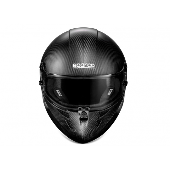 Kartingová karbonová helma Sparco STEALTH Carbon, s homologací FIA, barva: černá, velikost: XL