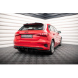 Maxton Design "Street pro" vložka zadního nárazníku s křidélky pro Audi A3 8Y, plast ABS bez povrchové úpravy, s černou a červenou linkou, Sportback