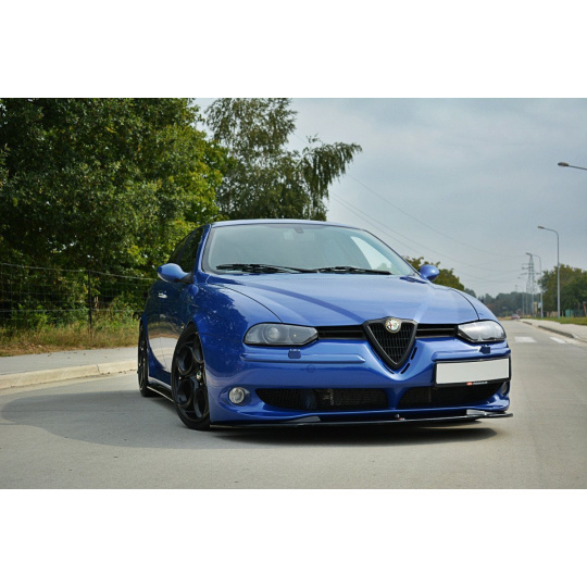 Maxton Design spoiler pod přední nárazník ver.1 pro Alfa Romeo 156 GTA, černý lesklý plast ABS
