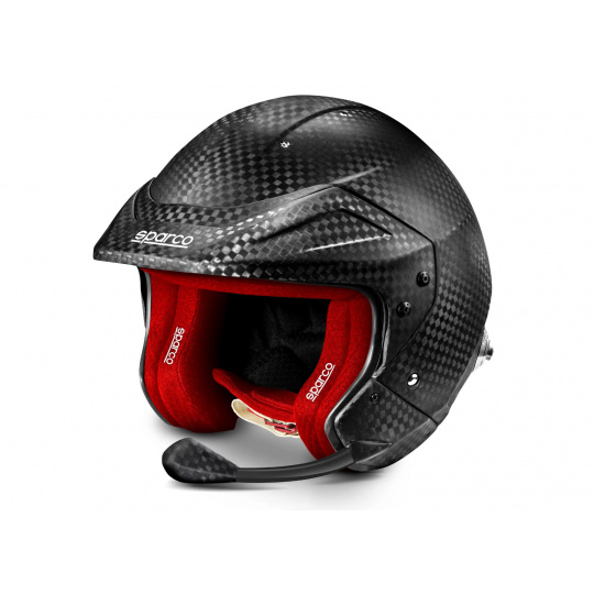 Karbonová helma Sparco Prime RJ-i Supercarbon s homologací FIA, barva: černo-červená, velikost: XL (61)