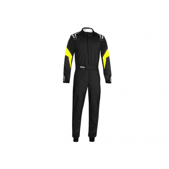 Závodní kombinéza Sparco Competition, homologace FIA, barva: černo-žlutá, velikost: 50