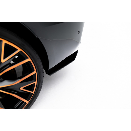 Maxton Design "Street Pro" boční difuzory pod zadní nárazník pro Cupra Leon ST Mk1 Facelift, plast ABS bez povrchové úpravy, s červenou linkou