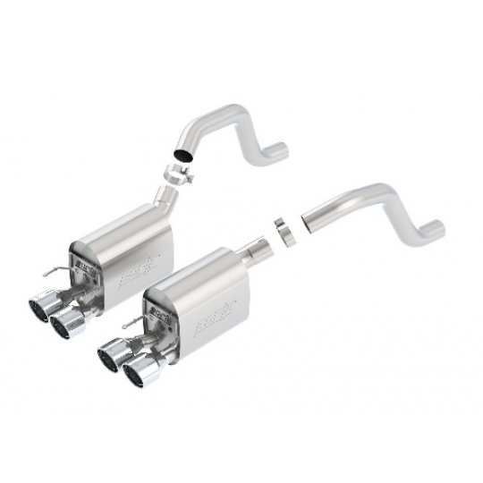 Borla koncový díl "S-Type II" pro Chevrolet Corvette (C6 Z06/C6 ZR1) 7,0l/6,2l s manuální převodovkou, RWD, 2-dvéř. Coupé, r.v. od 06-13