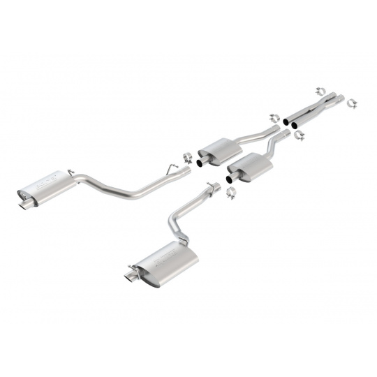 Borla Cat-Back výfukový systém "S-Type" pro Chrysler 300 5,7l V8, s automatickou převodovkou, RWD, 4-dvéř., r.v. 2011-2014