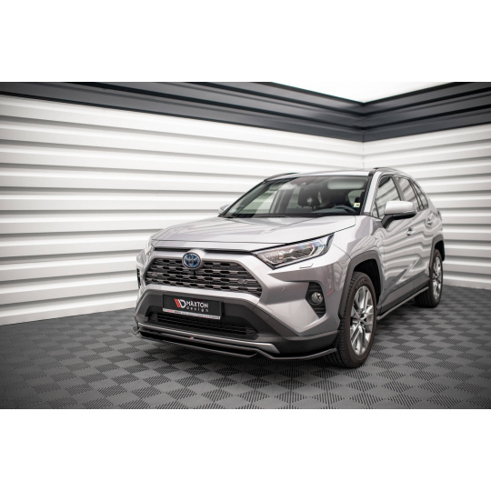 Maxton Design spoiler pod přední nárazník pro Toyota RAV4 Mk5, černý lesklý plast ABS