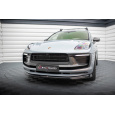 Maxton Design spoiler pod přední nárazník pro Porsche Macan Mk1 Facelift 2, černý lesklý plast ABS