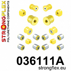 036111A: Strongflex Kompletní sada polyuretanových silentbloků pro zavěšení varianta SPORT 036111A: Strongflex Kompletní sada polyuretanových silentbloků pro zavěšení varianta SPORT