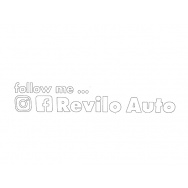Revilo samolepka Follow IG, bílá