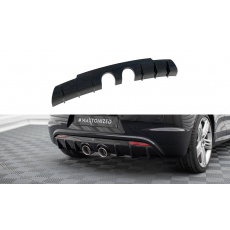 Maxton Design vložka zadního nárazníku ver.3 pro Volkswagen Scirocco R Mk3, černý lesklý plast ABS