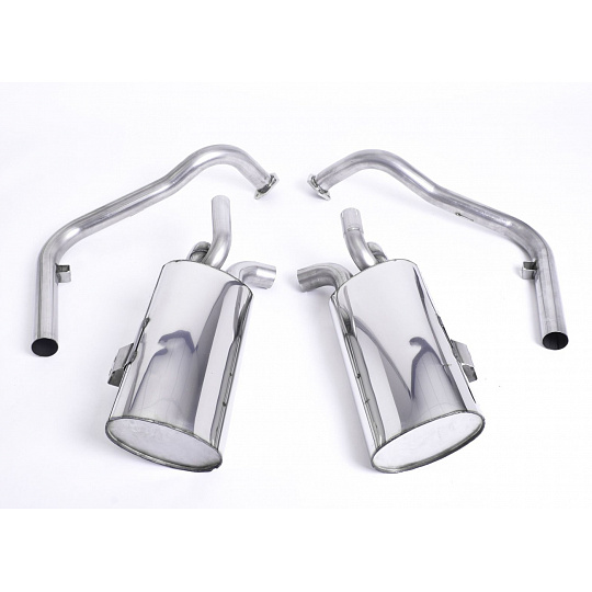 Milltek Sport výfukový systém cat-back bez rezonátoru (hlasitější) pro Porsche Boxster S 3.4 987 Gen2 2009-2013, typ koncovek: GT-90 černé