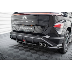 Maxton Design středový spoiler pod zadní nárazník s žebrováním pro Hyundai Kona Mk2 /N-Line, černý lesklý plast ABS Maxton Design středový spoiler pod zadní nárazník s žebrováním pro Hyundai Kona Mk2 /N-Line, černý lesklý plast ABS