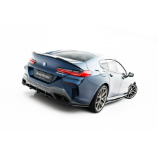 Maxton Design spoiler pod zadní nárazník s žebrováním pro BMW řada 8 Gran Coupe/G16, černý lesklý plast ABS