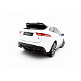 Maxton Design spoiler pod zadní nárazník s žebrováním pro Jaguar F-Pace S X761, černý lesklý plast ABS