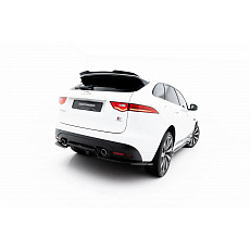 Maxton Design spoiler pod zadní nárazník s žebrováním pro Jaguar F-Pace S X761, černý lesklý plast ABS