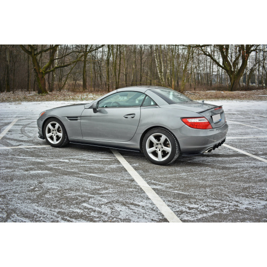 Maxton Design difuzory pod boční prahy pro Mercedes SLK R 172, černý lesklý plast ABS Maxton Design difuzory pod boční prahy pro Mercedes SLK R 172, černý lesklý plast ABS